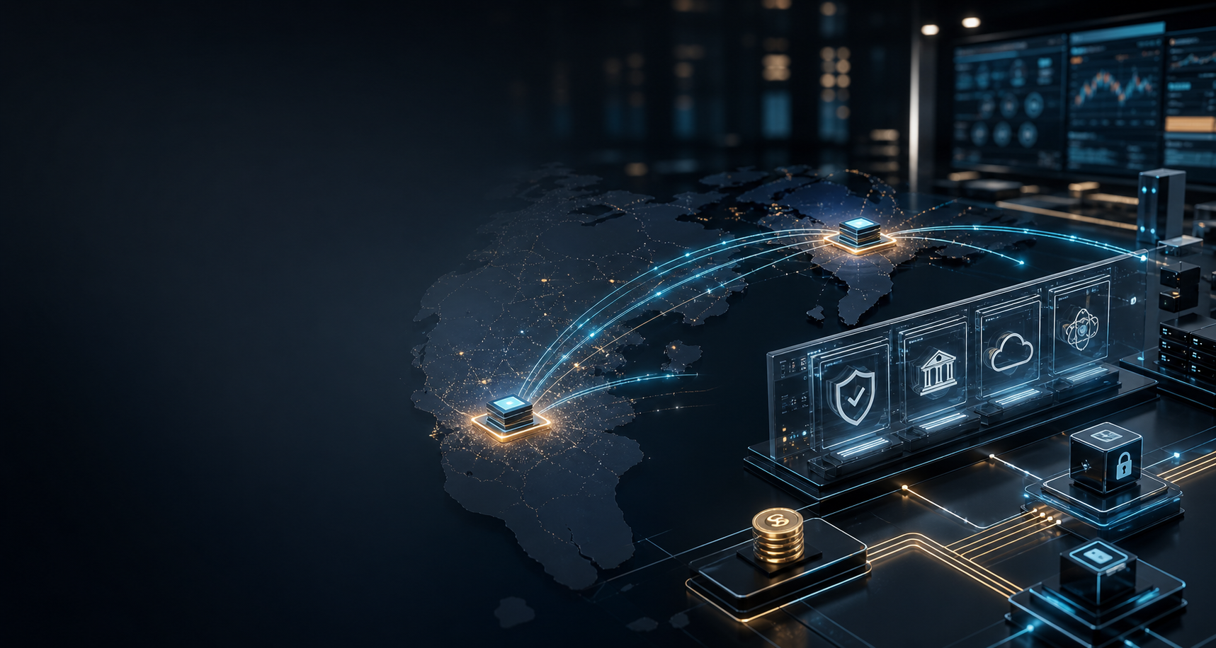 抽象的 API 网关、支付链路和跨洲网络基础设施